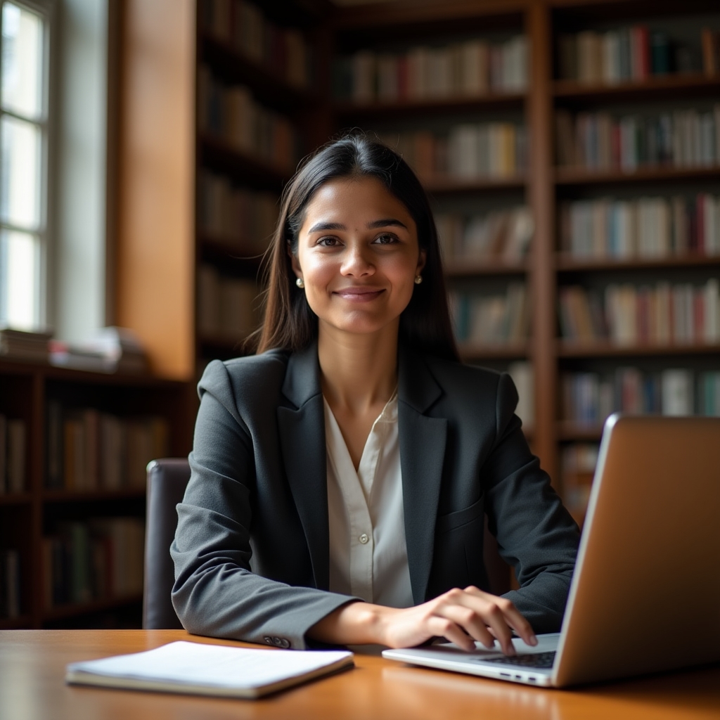 Freelancer arbeitet strategisch am Laptop in modernem Arbeitsumfeld